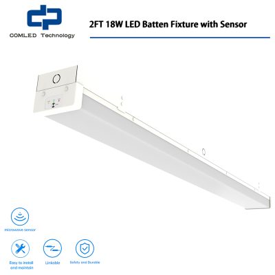 COMLED 2FT 18W LED Batten Fixture with Sensor-SMD