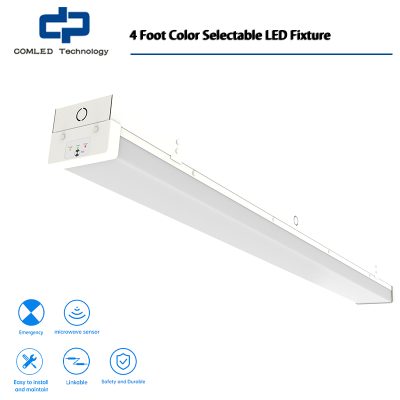 4 Foot Color Selectable Architectural LED Linear Fixture, 6000 Total Lumens, Commercial Linear Suspended Lighting