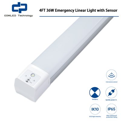 4FT 36W Emergency Linear Light with Sensor