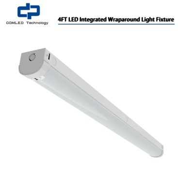 LED Integrated Wraparound Light Fixture 4Ft Garage Ceiling Lights