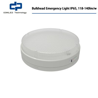 Bulkhead Emergency Light IP65, 118-140lm/w