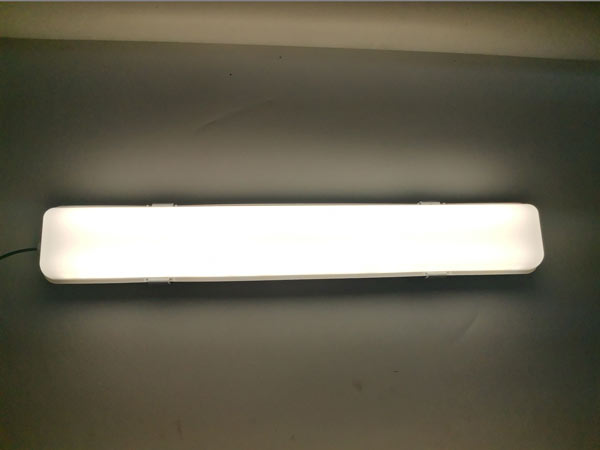 This is a picture of a 4500K color temperature LED batten light applied in a real environment.