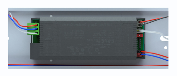 A. The power supply is snap-on; COMLED LED vapor tight batten light fixture power supply is snap-on type;