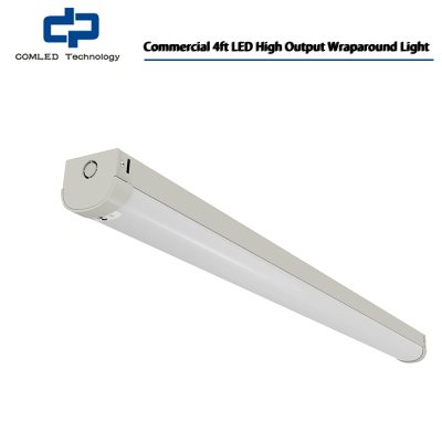 Commercial 4ft LED High Output Wraparound Light, Adjustable Lumen LED Wraparound with Dimming