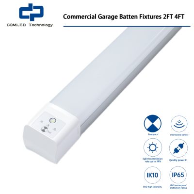 Commercial Garage Batten Fixtures, 2FT 4FT 5FT, Dimmable LED Batten Light