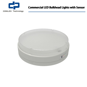 Commercial LED Bulkhead Lights with Sensor