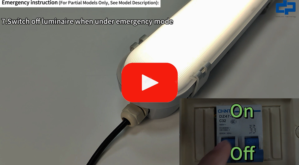 Compact Batten Light Operation Video