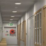 Corridor LED Oyster Light Fixture, IP65 LED Ceiling Light, LED Bulkhead Light