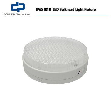IP65 IK10 Adjustable Wattage and CCT Emergency LED Bulkhead Light Fixture
