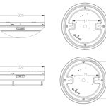 COMLED LED Ceiling Light Size Dimension