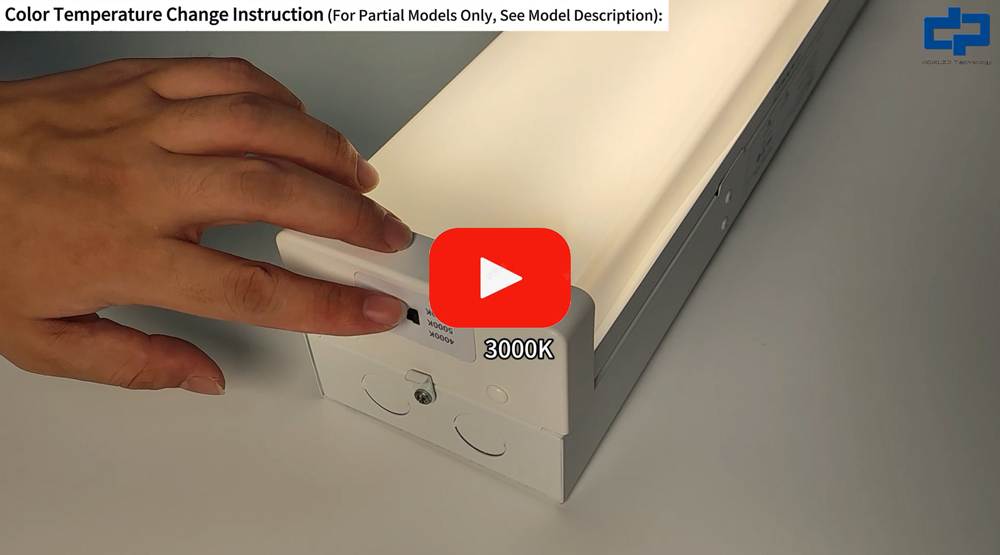 LED Linear Suspended Light Fixture Operation Video