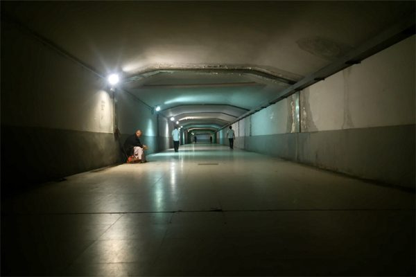 Tunnel LED Bulkhead Light Fixture, underpass Ceiling LED Light with Motion Sensor,