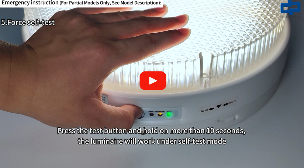 Waterproof LED Ceiling Light Operation Video